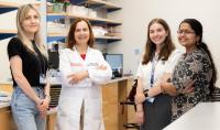 Hulya Bayir and members of her lab.